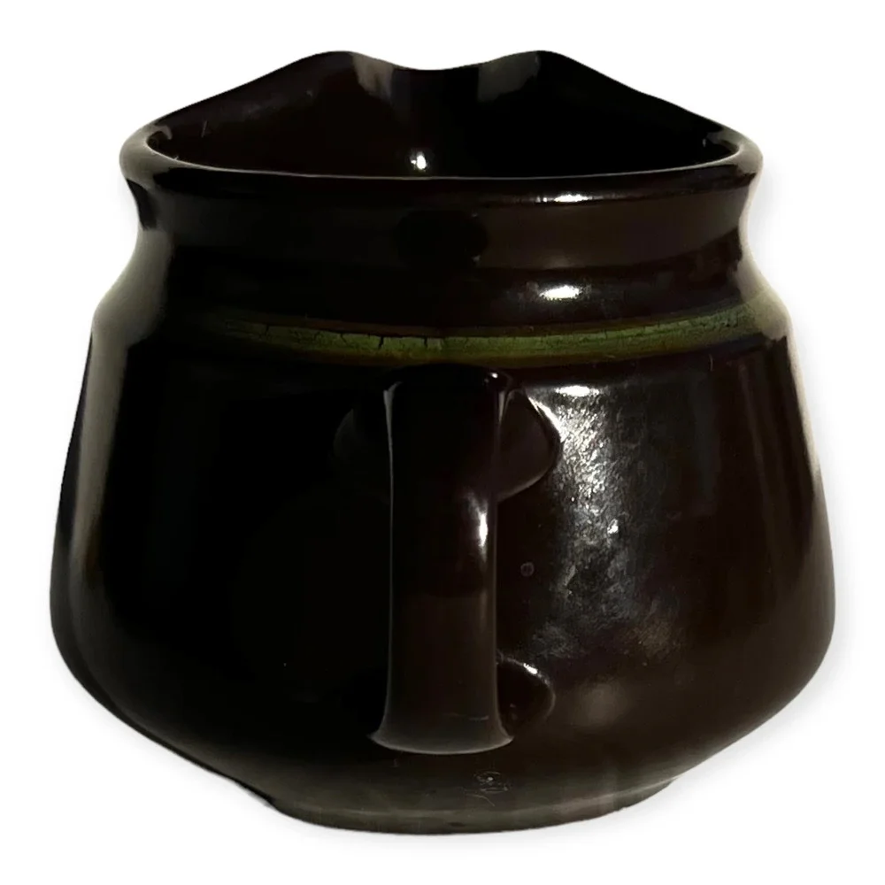 Franciscan Madeira Vintage 1960s Brown and Green Earthenware Creamer Pitcher